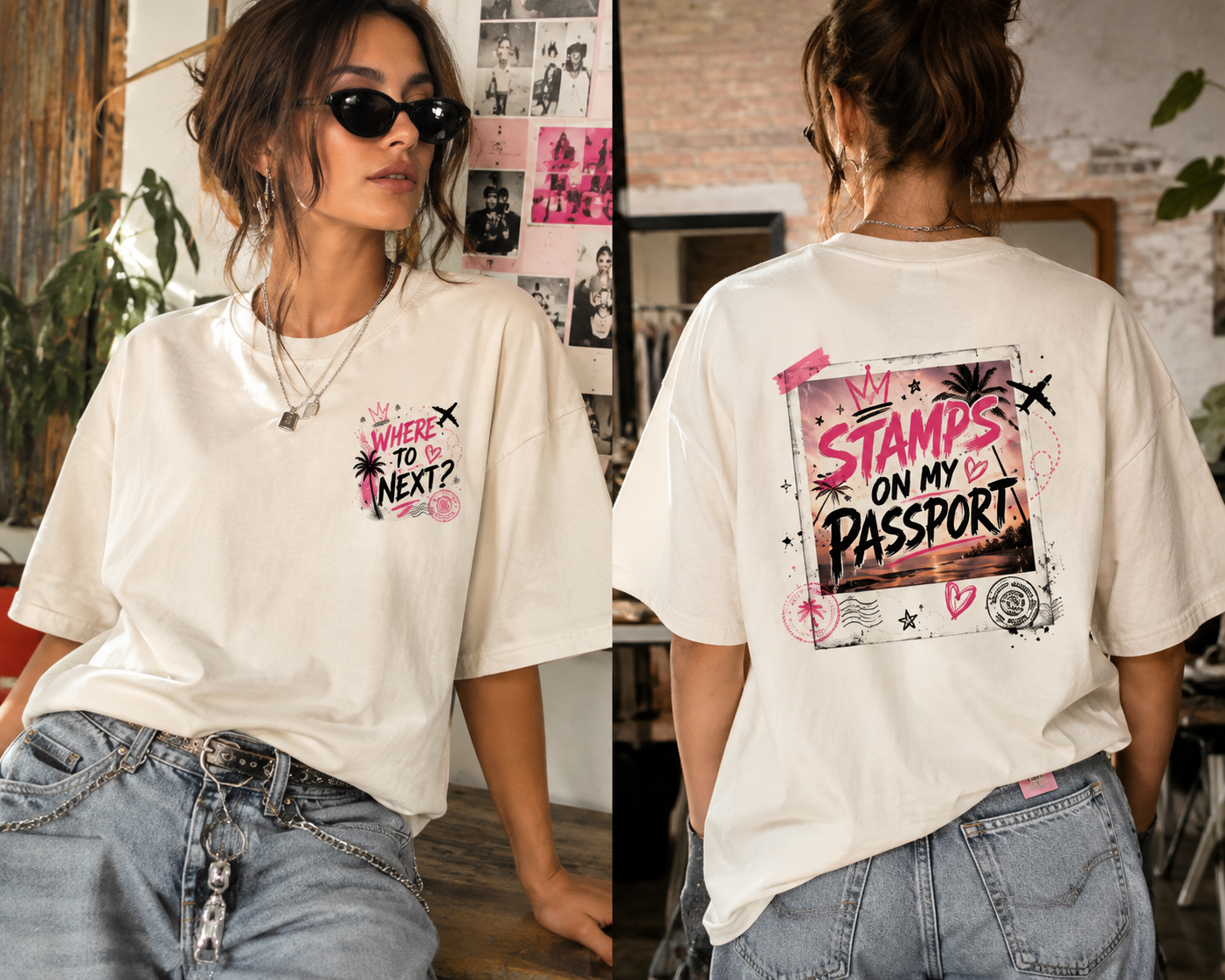 Where To Next? Vintage Travel Graphic Tee | Grunge Vacation Shirt | Wanderlust Streetwear | Unisex Heavy Cotton T-Shirt