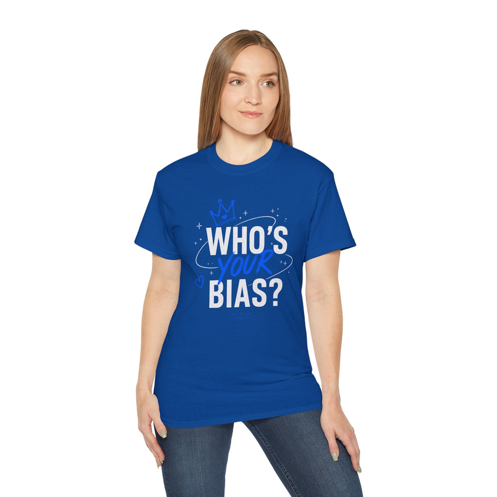 Who’s Your Bias T-shirt | K-pop Fan Shirt, Typography Crown Design
