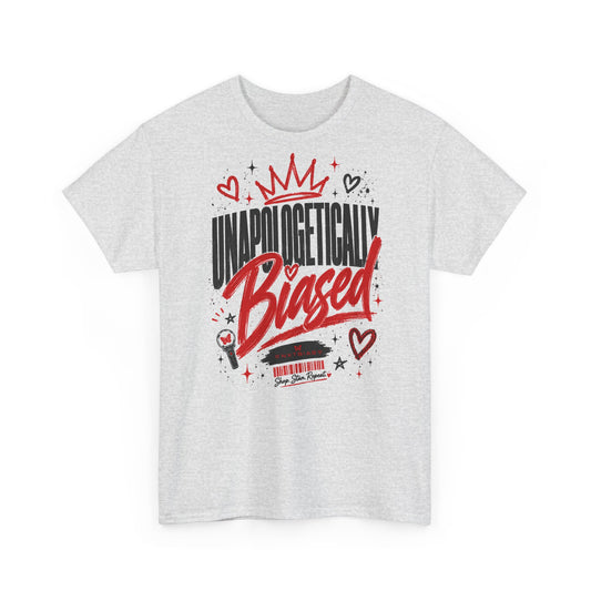 Unapologetically Biased K-pop Tee | Crown & Hearts Script
