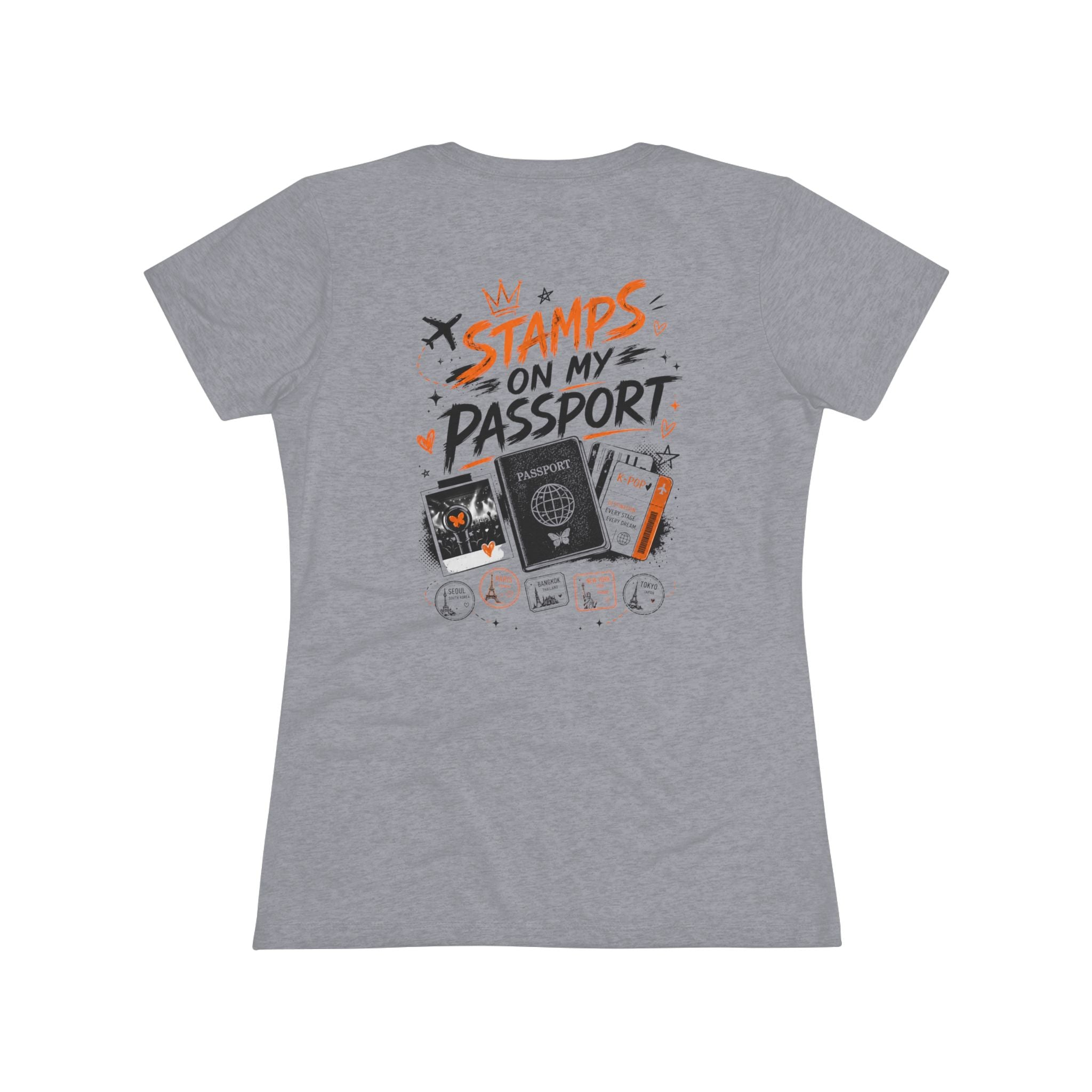Stamps on My Passport Graphic T-Shirt | Travel Shirt | Airport Outfit | Vacation Tee | Wanderlust Travel Shirt | NXTBIAS