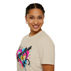 Graffiti Heart Crown Butterfly T-Shirt | Street Art K-Pop Inspired