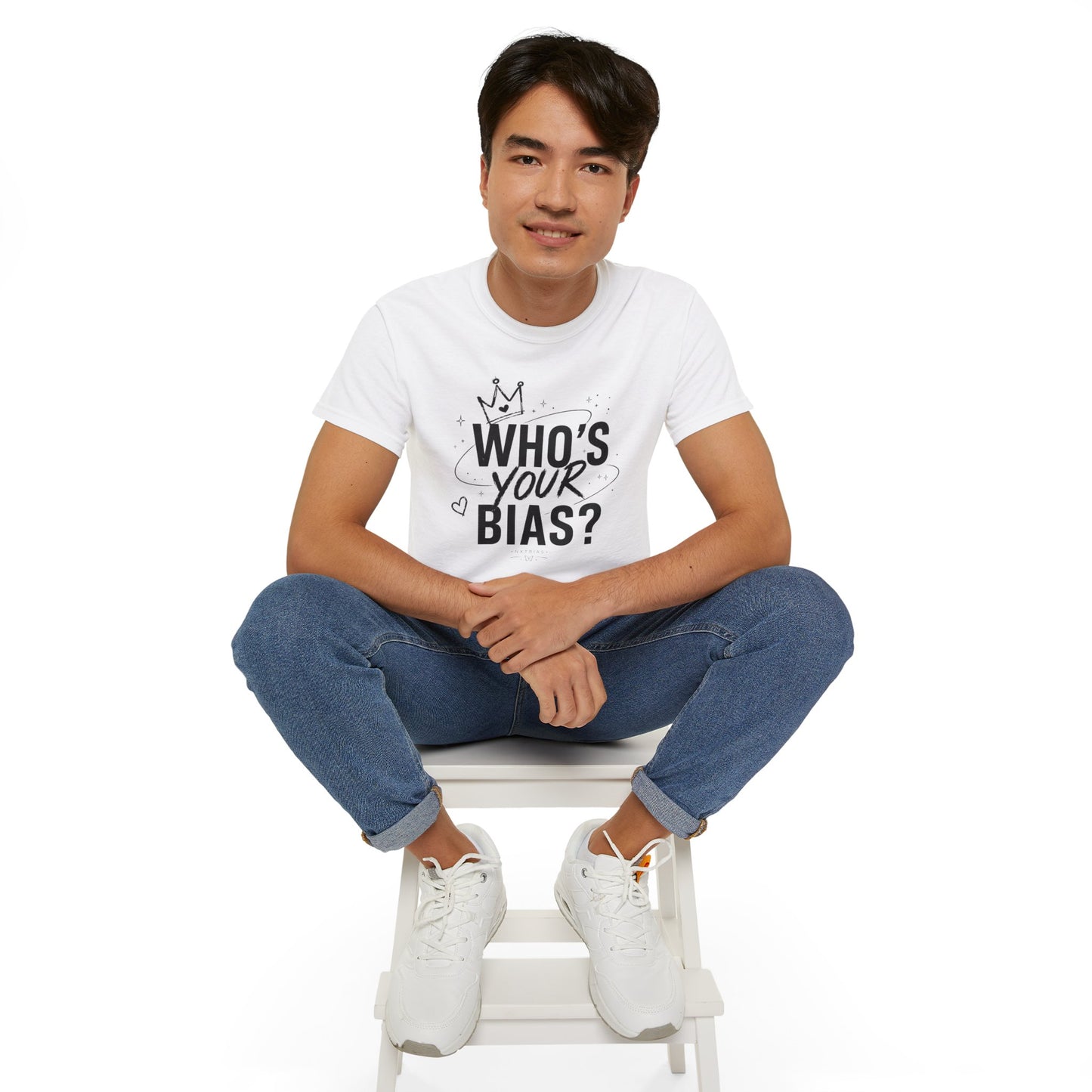 Who’s Your Bias T-shirt | K-pop Fan Shirt, Typography Crown Design
