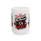 All Around the World Travel Mug — Red Passport Map