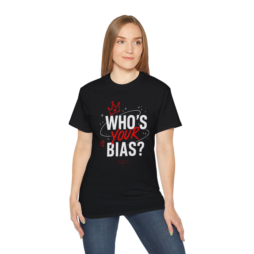 Who’s Your Bias T-shirt | K-pop Fan Shirt, Typography Crown Design