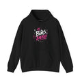 Black Bias Energy K-pop-inspired graphic hoodie with pink crown artwork by NXTBIAS
