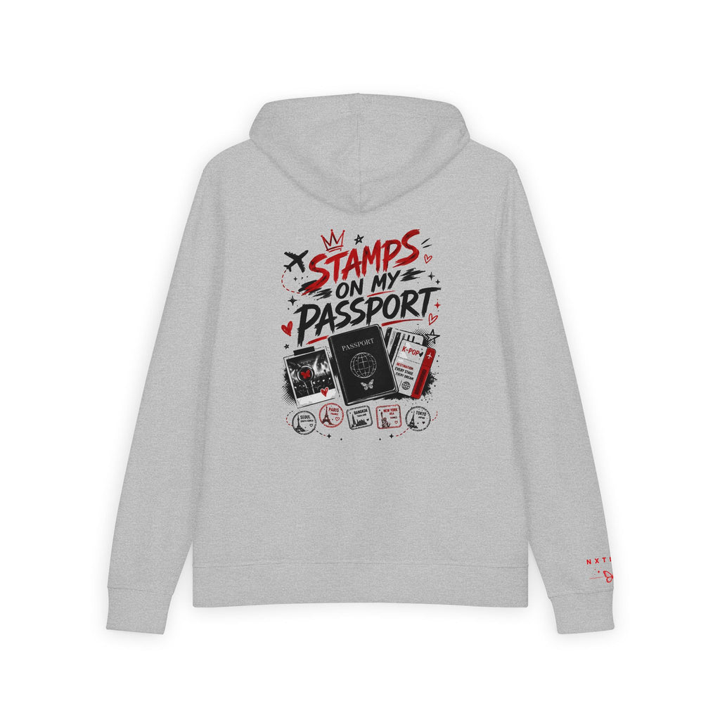 Stamps on My Passport Zip-Up Hoodie