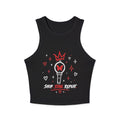 Shop. Stan. Repeat. Cropped Racer Tank | Women's Graphic Crop Top | Concert Outfit | Fan Style Tank | Trendy Summer Top | NXTBIAS
