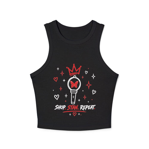 Shop. Stan. Repeat. Cropped Racer Tank