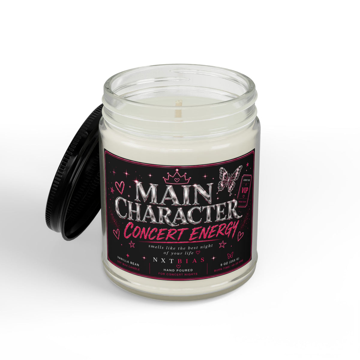 Main Character Concert Energy Vanilla Bean Soy Candle | 9 oz