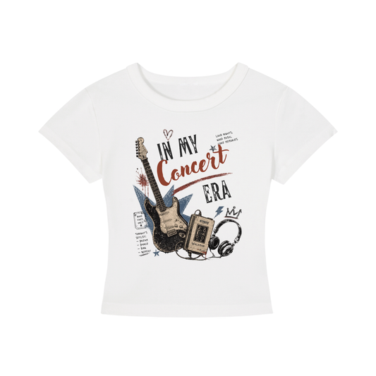 In My Concert Era Graphic T-Shirt | Vintage Music Festival Tee | Guitar & Headphones Streetwear | NXTBIAS