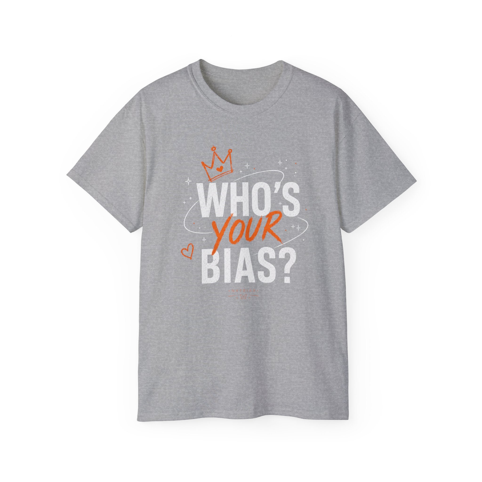 Who’s Your Bias T-shirt | K-pop Fan Shirt, Typography Crown Design