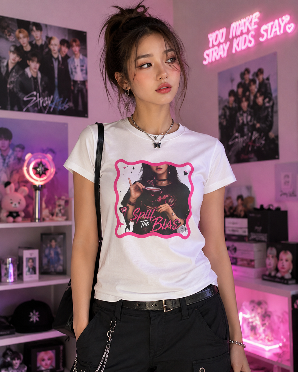 Spill The Bias Graphic T-Shirt | Soft Everyday Tee | NXTBIAS