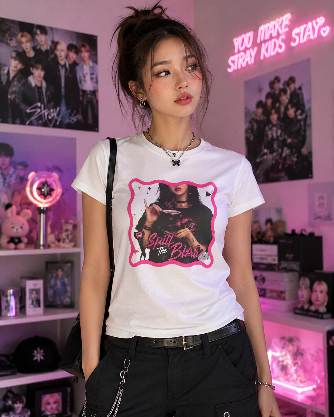 Spill The Bias Graphic T-Shirt | Soft Everyday Tee | NXTBIAS