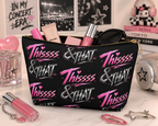 Thissss & THAT makeup pouch styled with K-pop inspired concert accessories