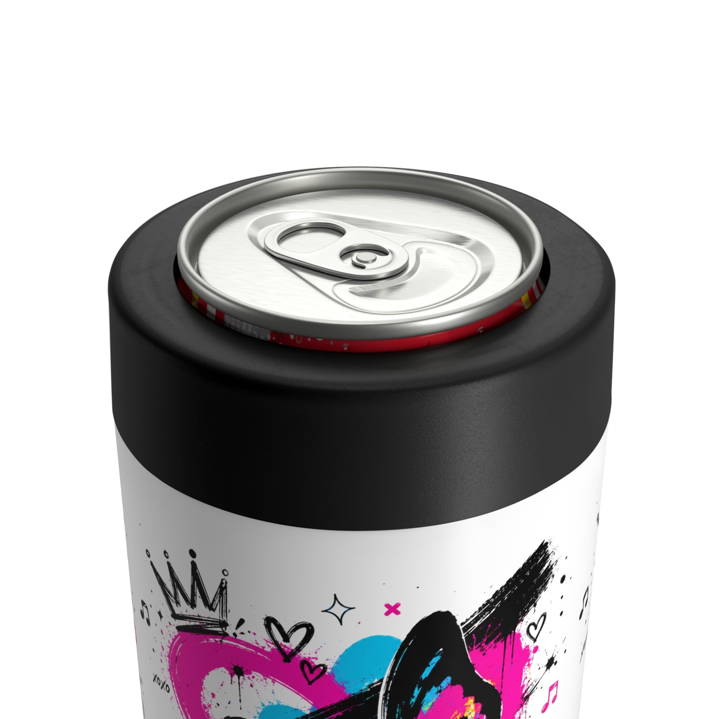 Colorful Graffiti Butterfly Can Holder | K-Pop Heart Design