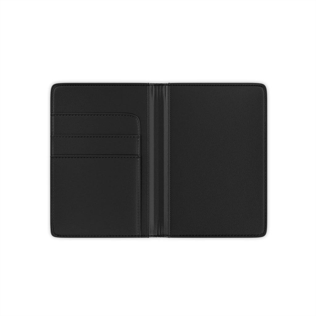 Interior of All Around the World passport cover with card slots and pockets
