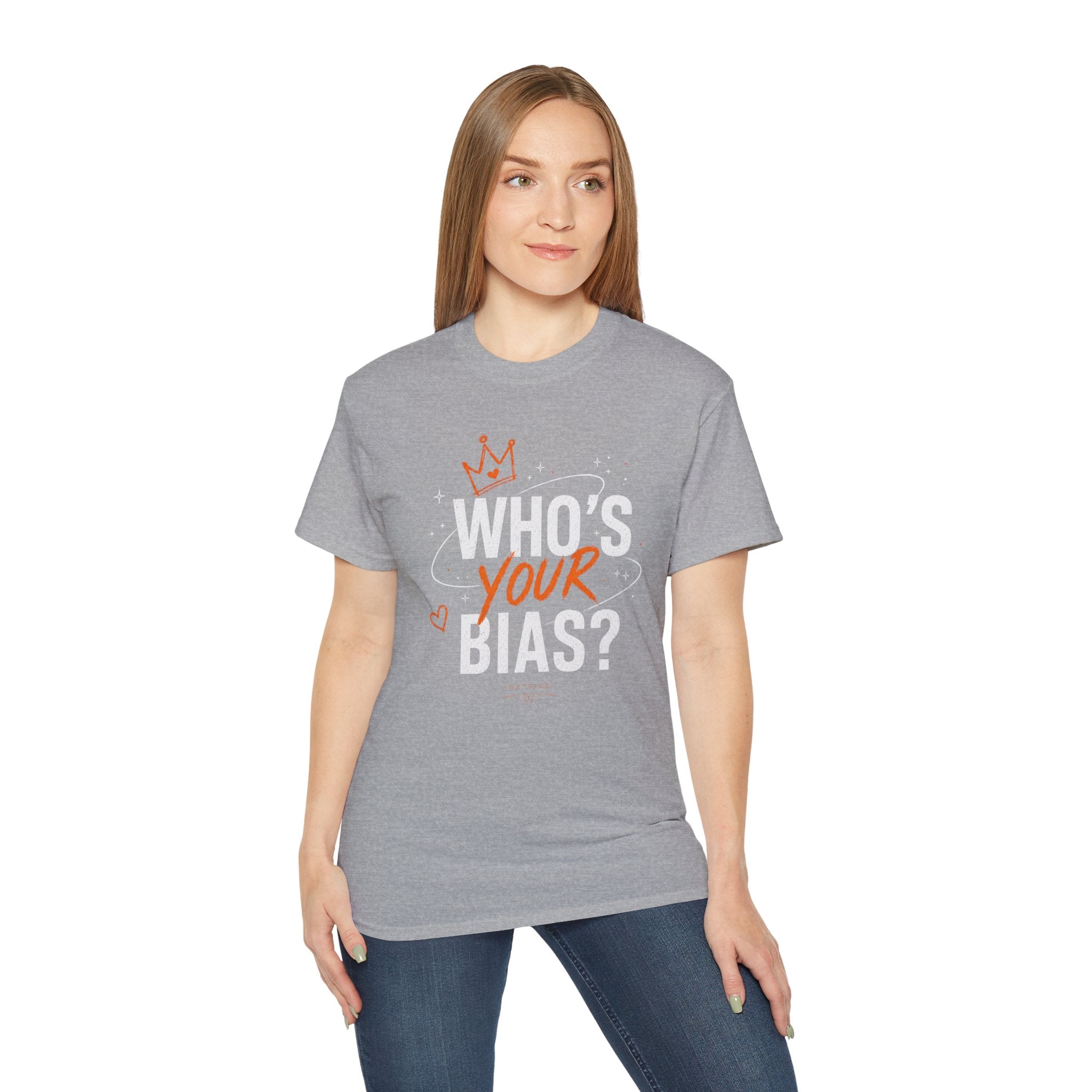 Who’s Your Bias T-shirt | K-pop Fan Shirt, Typography Crown Design