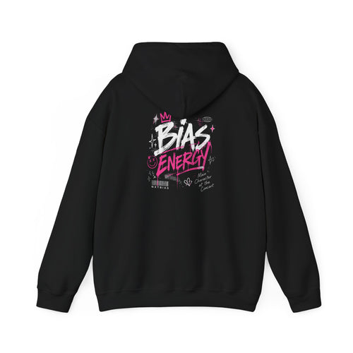 BIAS ENERGY Graphic Hoodie | Cozy Unisex Fleece Pullover | NXTBIAS