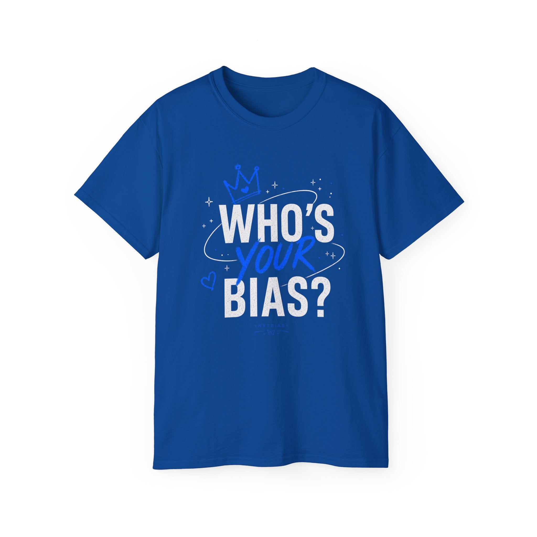 Who’s Your Bias T-shirt | K-pop Fan Shirt, Typography Crown Design