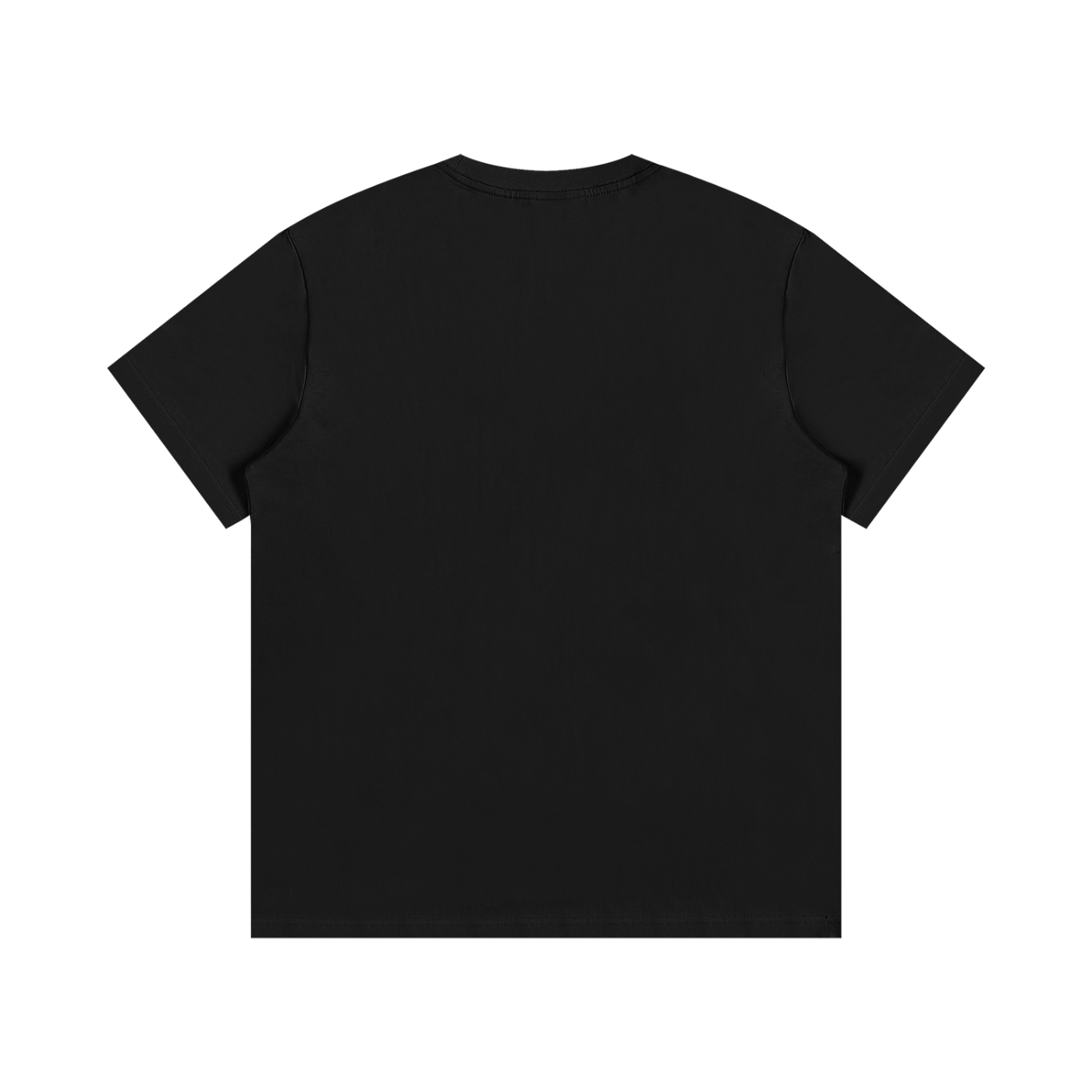 Back view of black 143 Chrome Heart graphic tee
