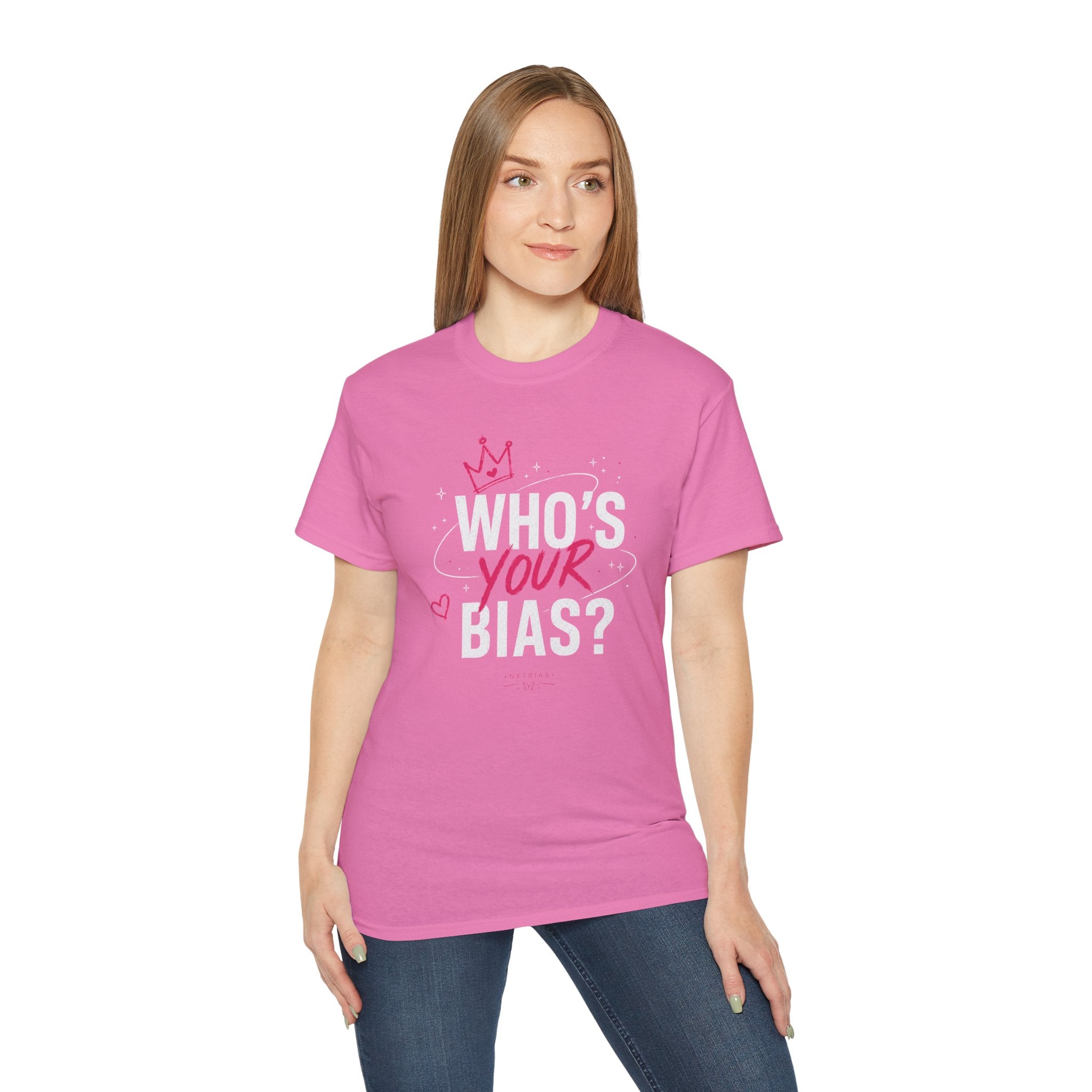 Who’s Your Bias T-shirt | K-pop Fan Shirt, Typography Crown Design