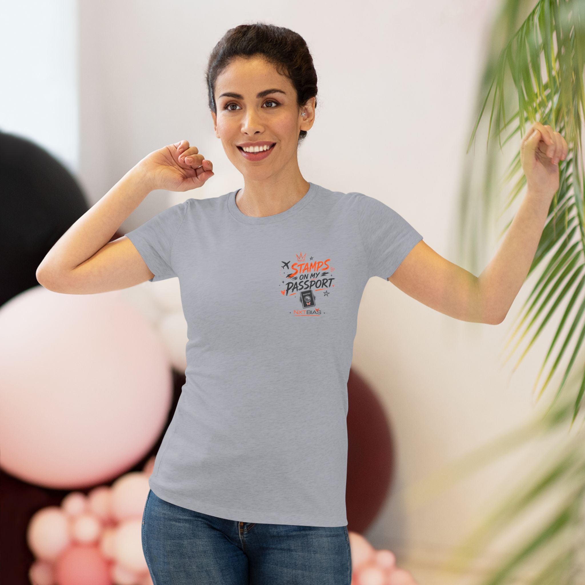 Stamps on My Passport Graphic T-Shirt | Travel Shirt | Airport Outfit | Vacation Tee | Wanderlust Travel Shirt | NXTBIAS