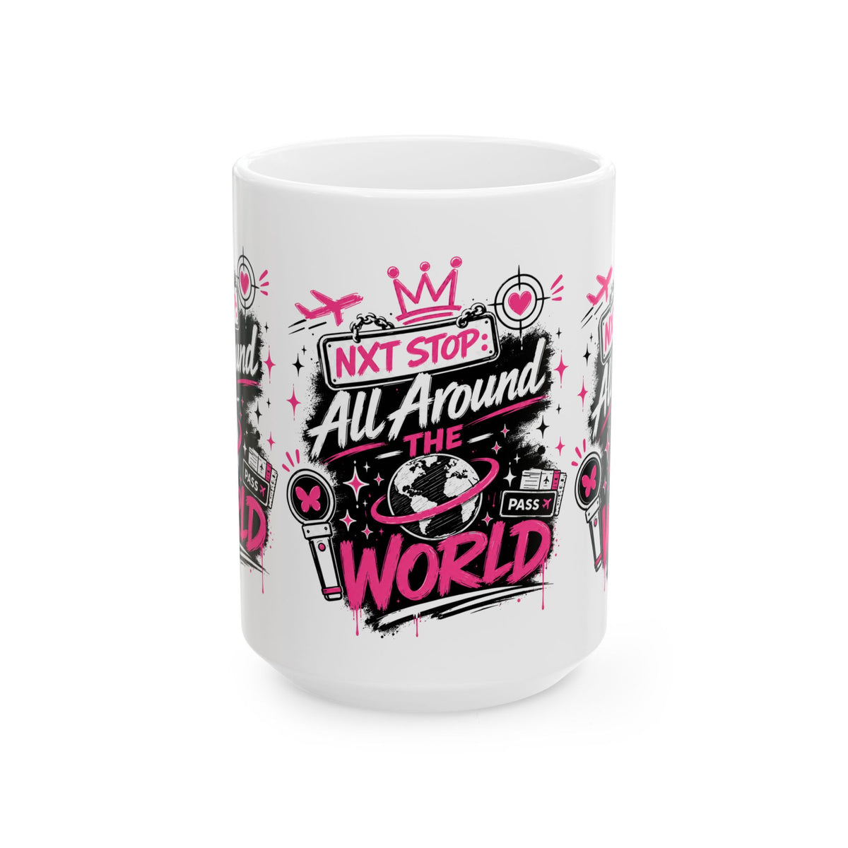 All Around the World Travel Mug — Globe Design
