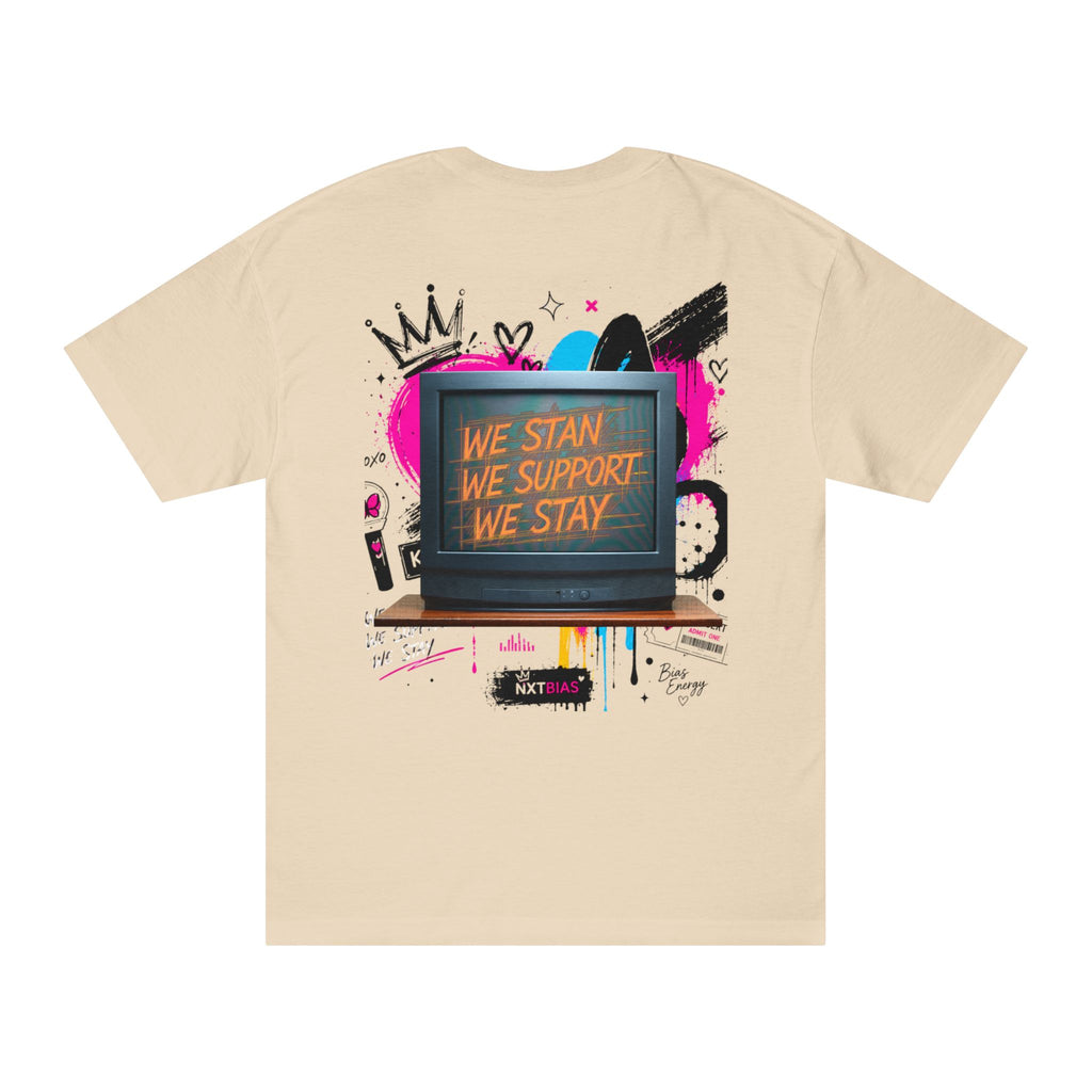 K-Pop Fan Graphic T-Shirt | We Stan We Support We Stay Tee | Concert Outfit | K-Pop Streetwear | NXTBIAS