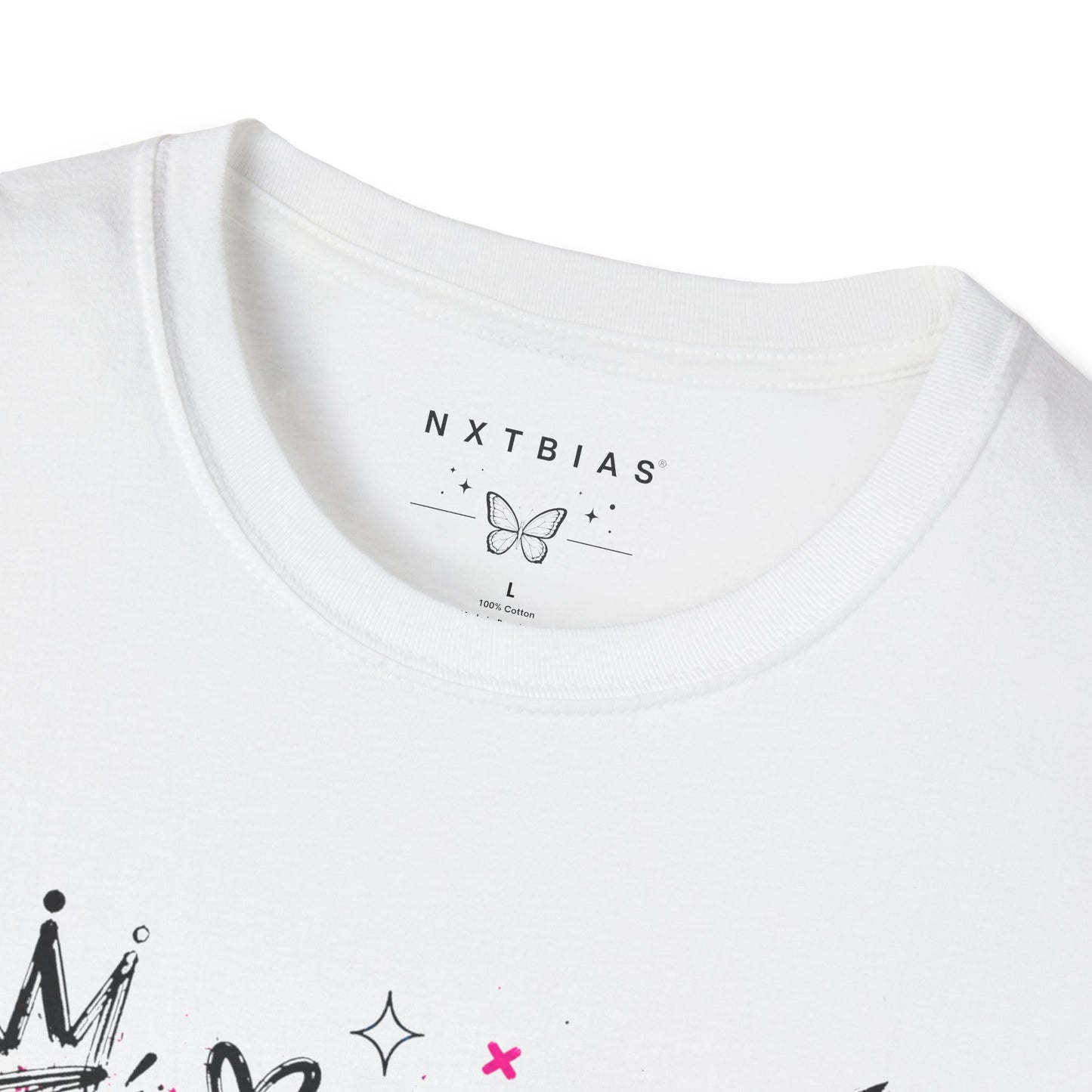 Graffiti Heart Crown Butterfly T-Shirt | Street Art K-Pop Inspired