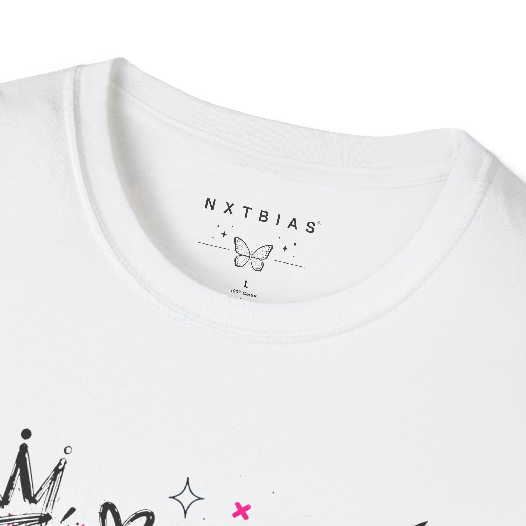 Graffiti Heart Crown Butterfly T-Shirt | Street Art K-Pop Inspired