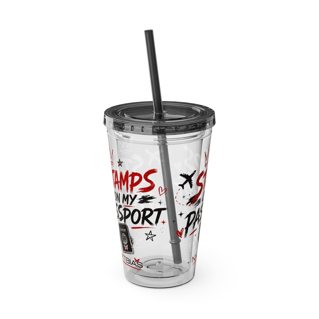 Stamps on My Passport Travel Tumbler