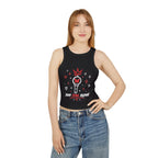 Shop. Stan. Repeat. Cropped Racer Tank | Women's Graphic Crop Top | Concert Outfit | Fan Style Tank | Trendy Summer Top | NXTBIAS