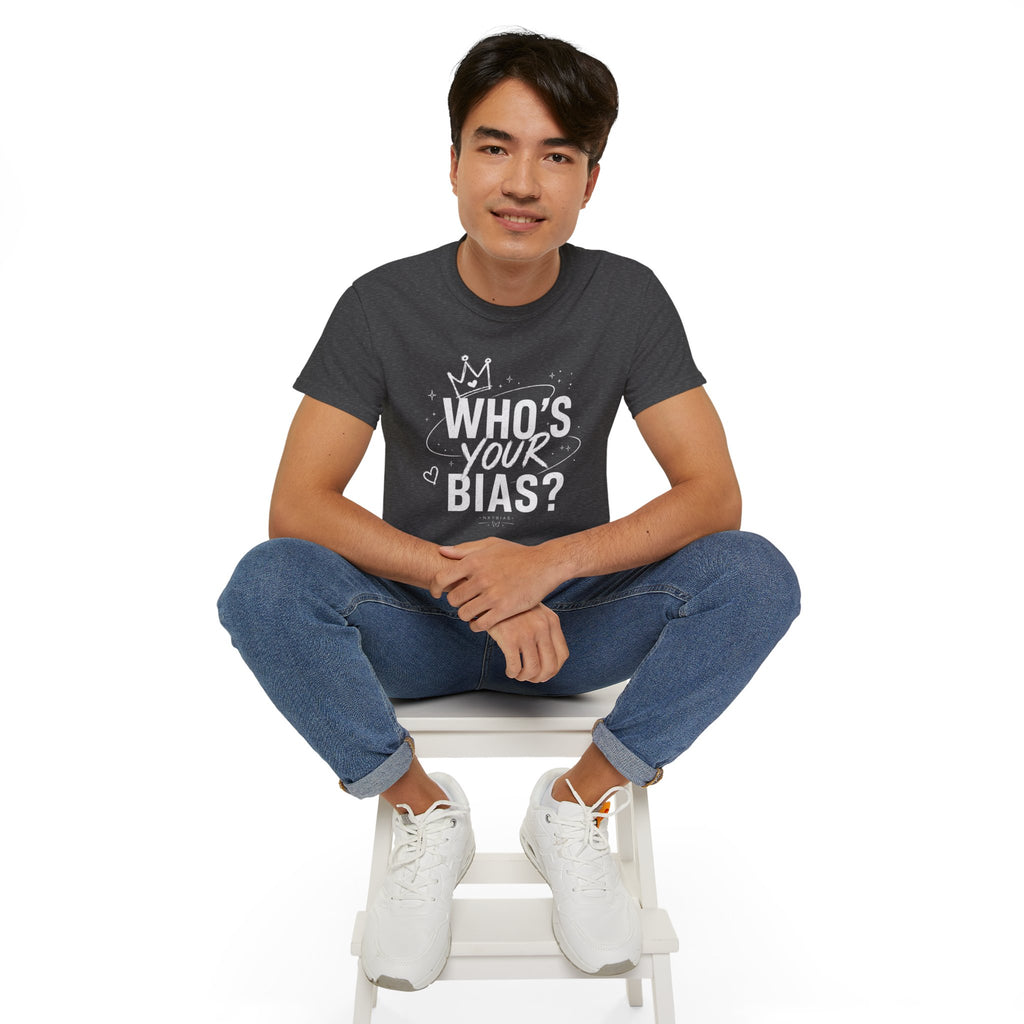 Who’s Your Bias T-shirt | K-pop Fan Shirt, Typography Crown Design