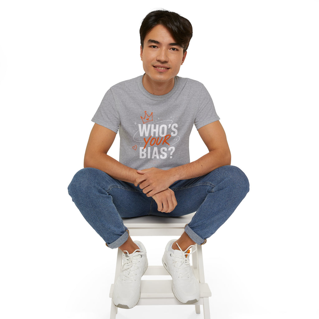 Who’s Your Bias T-shirt | K-pop Fan Shirt, Typography Crown Design