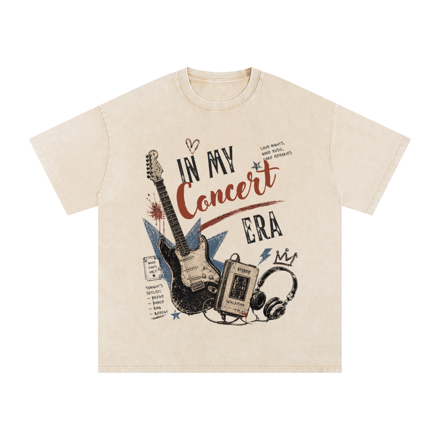 In My Concert Era | Snow Washed Oversized Graphic Tee