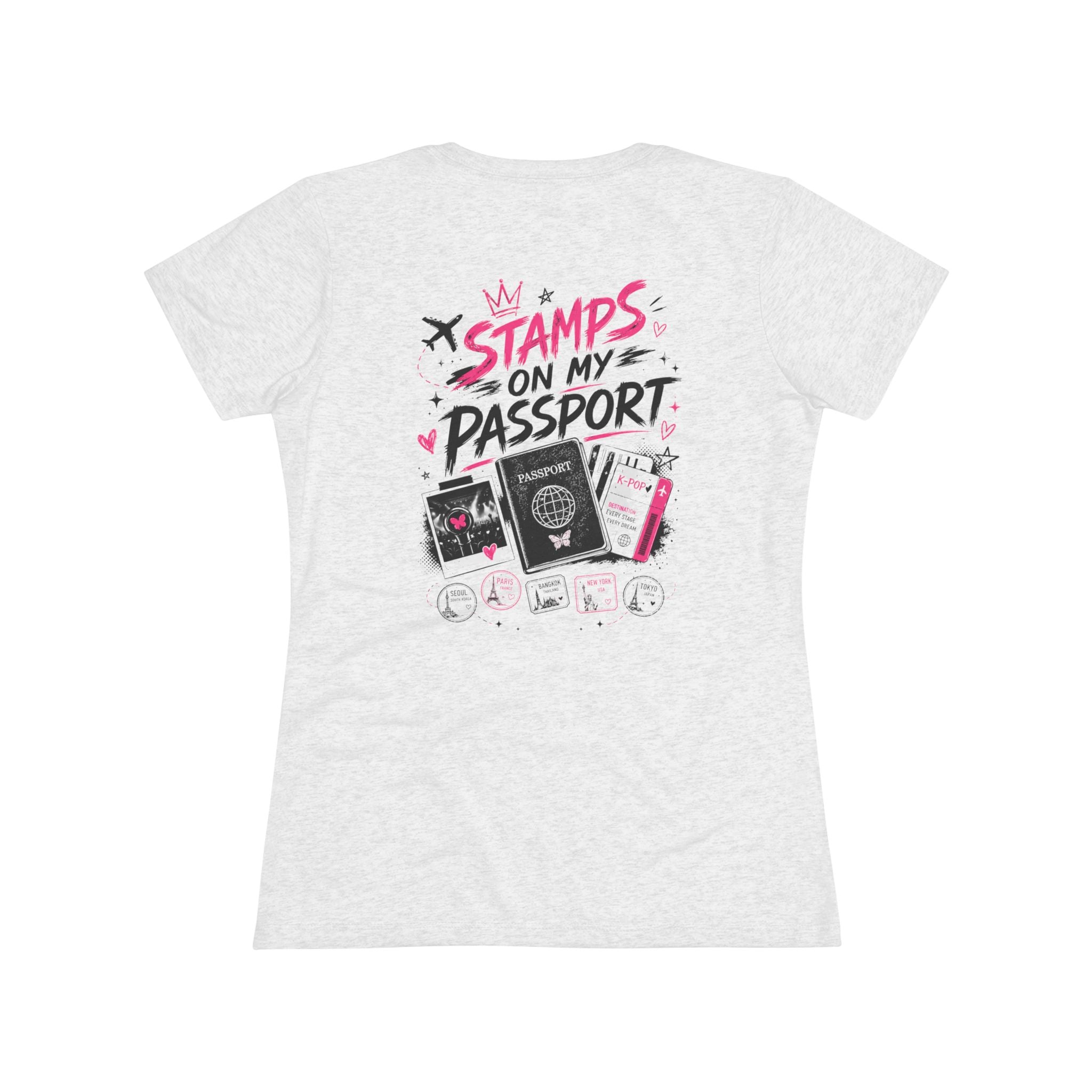Stamps on My Passport Graphic T-Shirt | Travel Shirt | Airport Outfit | Vacation Tee | Wanderlust Travel Shirt | NXTBIAS