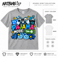 Pajama Mode On pajama day spirit week T-shirt for kids and adults in gray and white by NXTBIAS
