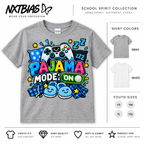 Pajama Mode On pajama day spirit week T-shirt for kids and adults in gray and white by NXTBIAS