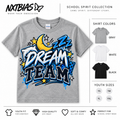 Dream Team pajama day spirit week T-shirt for kids and adults in gray, white and black by NXTBIAS