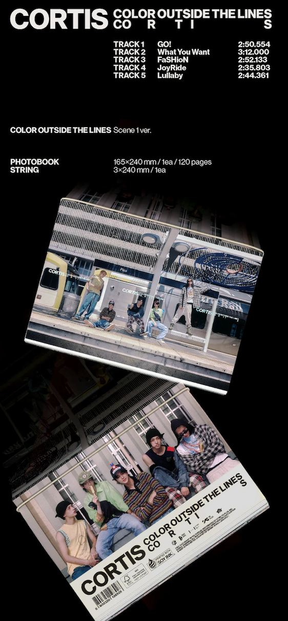 CORTIS COLOR OUTSIDE THE LINES Standard Version album contents and inclusions