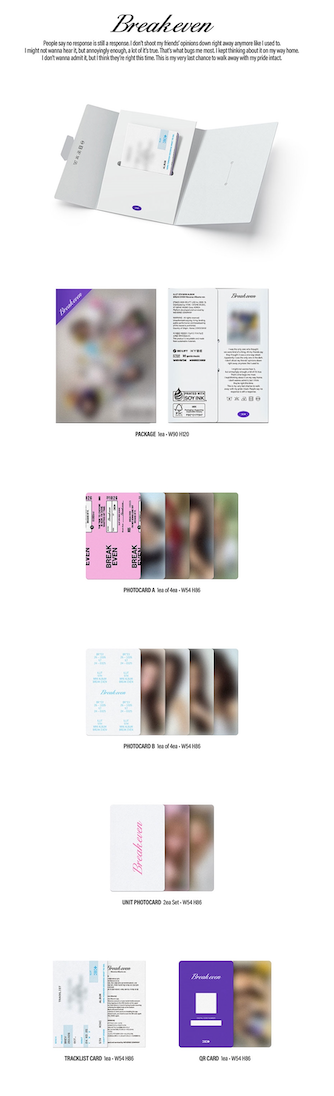 ILLIT BREAK EVEN Weverse Albums Version album packaging and inclusions