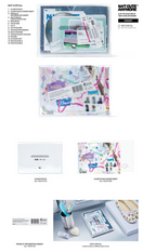 ILLIT NOT CUTE ANYMORE album version comparison showing packaging and included collectible items.