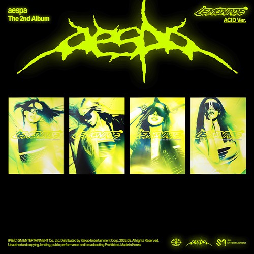 aespa LEMONADE 2nd Album ACID Version official album cover