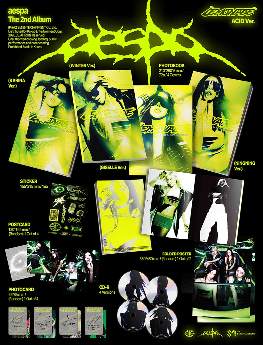 aespa LEMONADE ACID Version album contents and inclusions