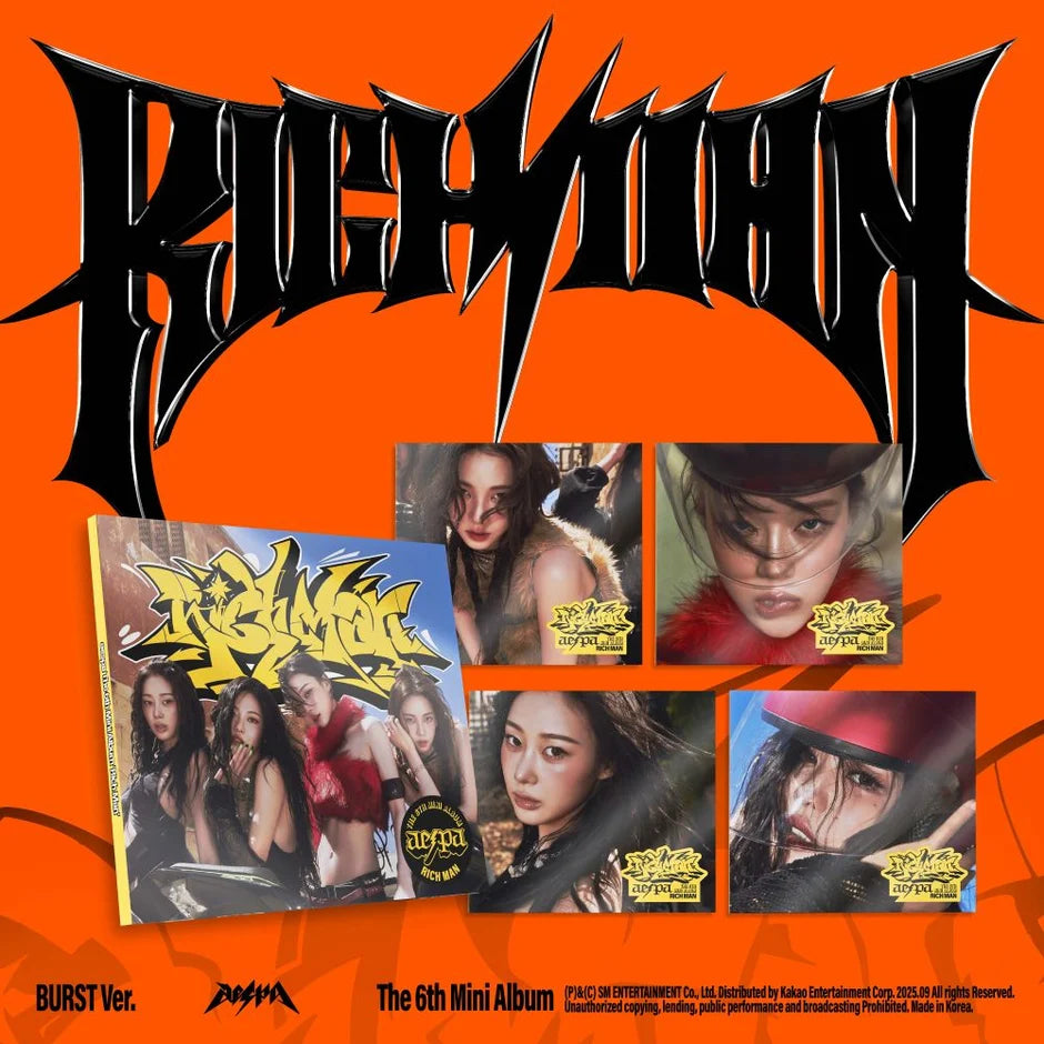aespa Rich Man BURST Version official album packaging