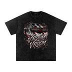 Vroom Vroom black snow-washed oversized graphic tee front view