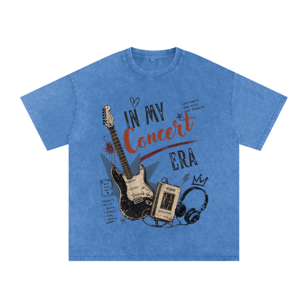 In My Concert Era Snow-Washed Oversized Tee