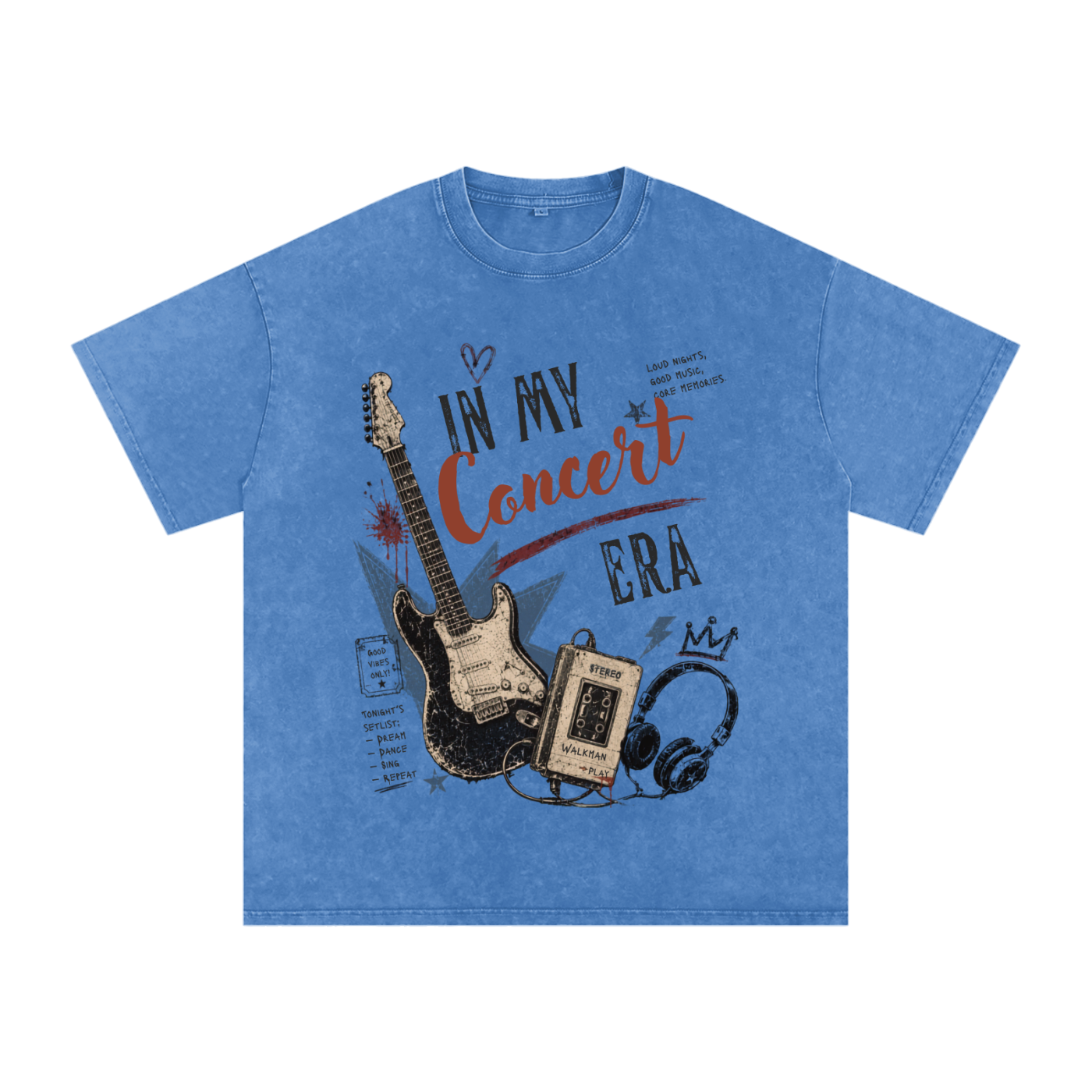 In My Concert Era | Snow Washed Oversized Graphic Tee